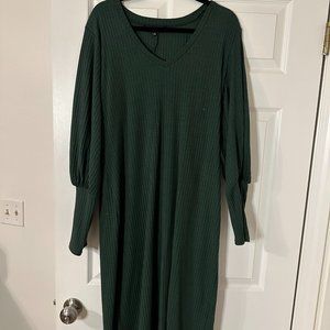 Green Eloquii Sweater Dress